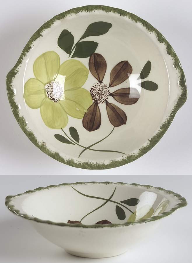 Green Briar Lugged Cereal Bowl by Blue Ridge Southern Pottery-1