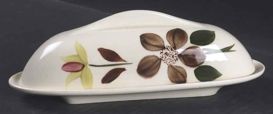 Green Briar 1/4 Lb Covered Butter by Blue Ridge Southern Pottery-1