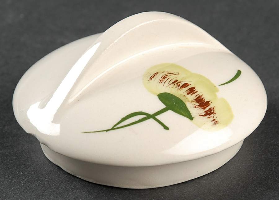Green Eyes Lid for Sugar Bowl by Blue Ridge Southern Pottery-1