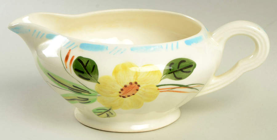 Grandmother's Garden Gravy Boat by Blue Ridge Southern Pottery-1
