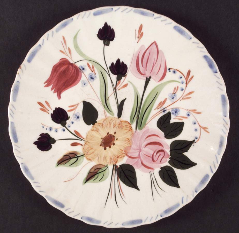 Grandmother's Garden Dinner Plate by Blue Ridge Southern Pottery-1