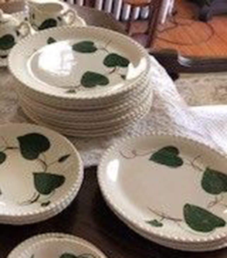 Green Lantern Dinner Plate by Blue Ridge Southern Pottery-1