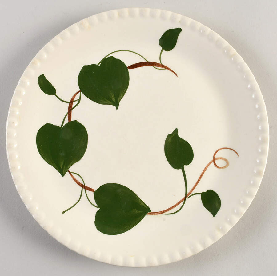 Green Lantern Luncheon Plate by Blue Ridge Southern Pottery-1
