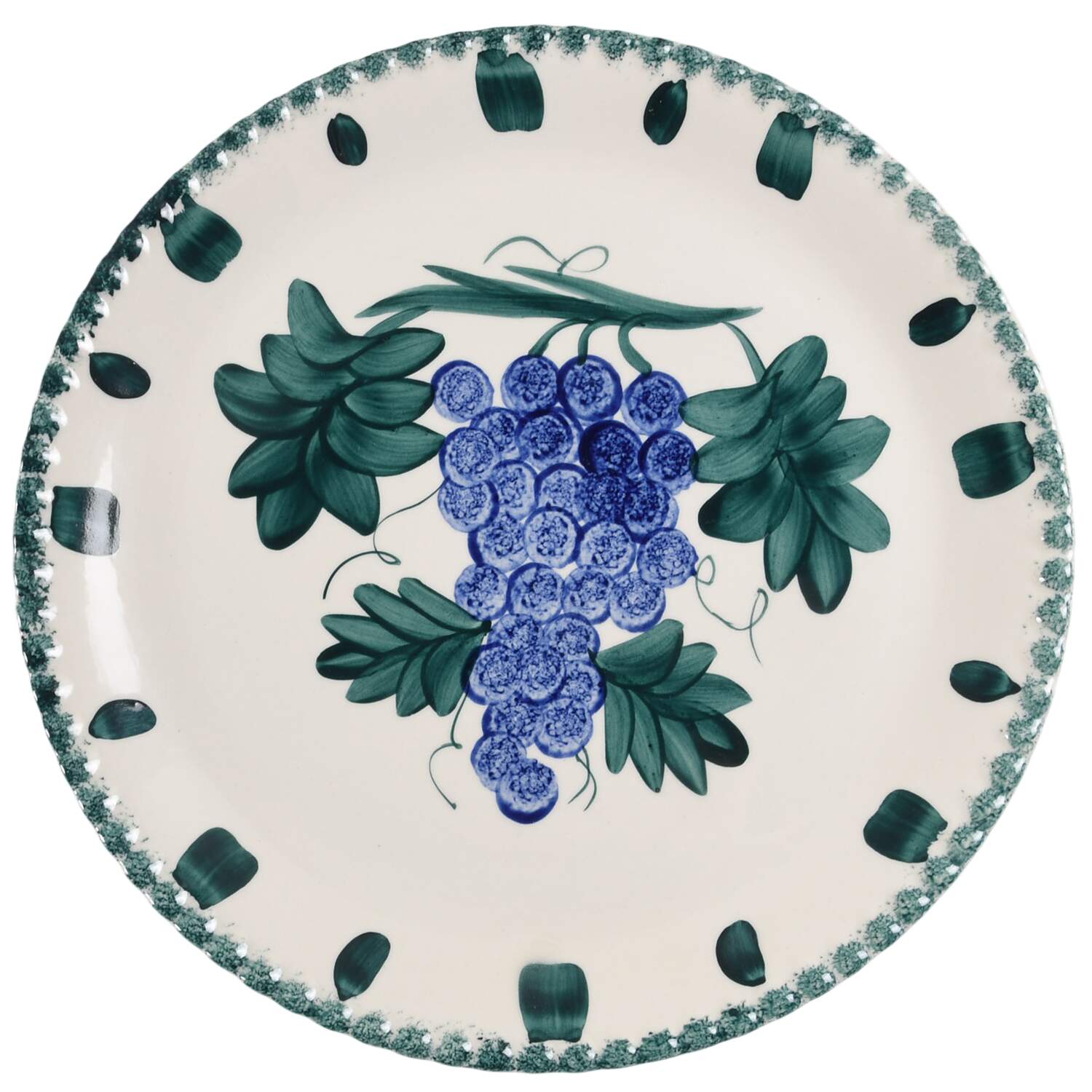 Grape Salad Dinner Plate by Blue Ridge Southern Pottery-1