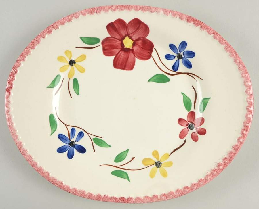 Hilda 12" Oval Serving Platter by Blue Ridge Southern Pottery-1