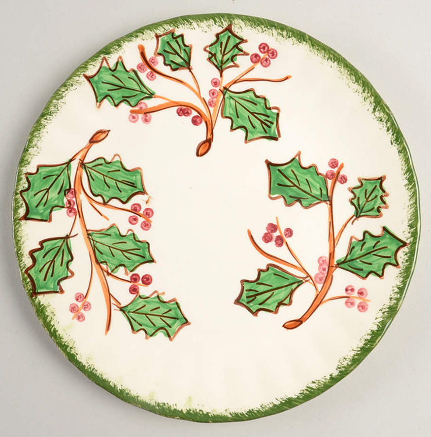 Hollyberry Salad Plate by Blue Ridge Southern Pottery-1