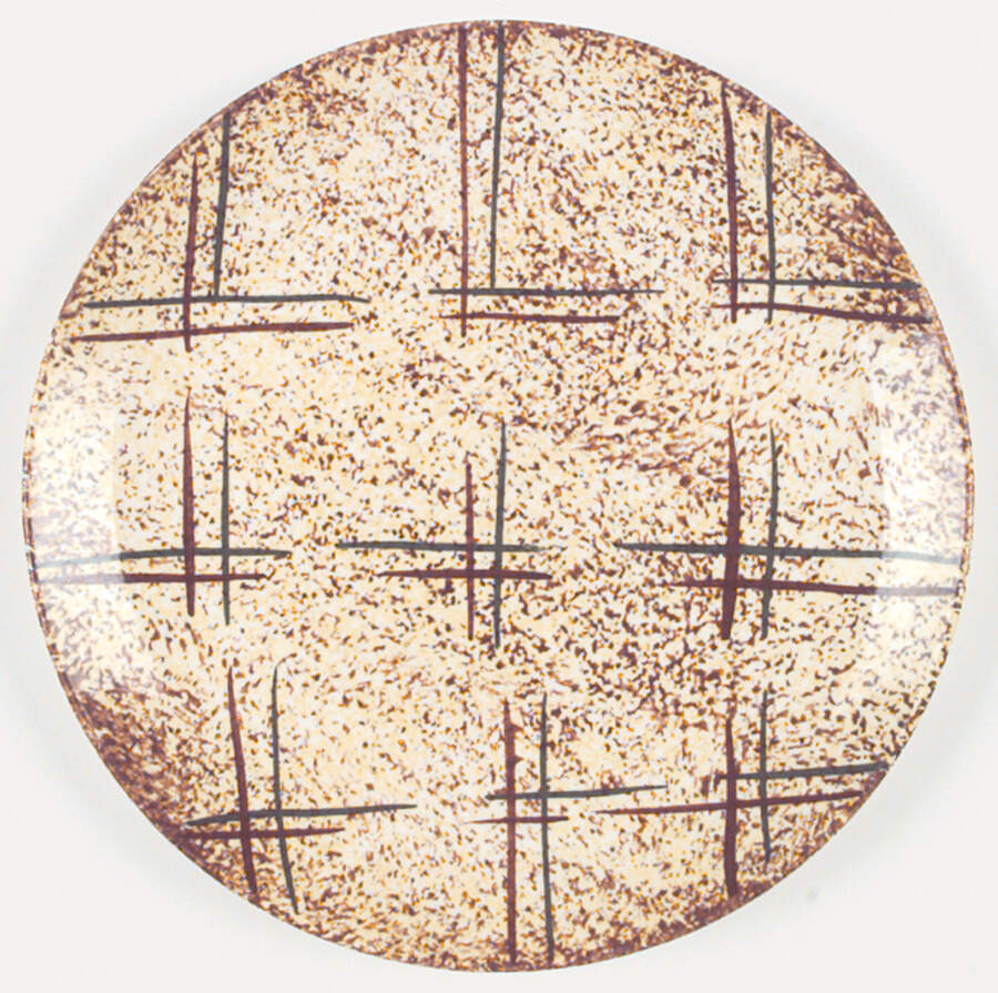John's Plaid Salad Plate by Blue Ridge Southern Pottery-1