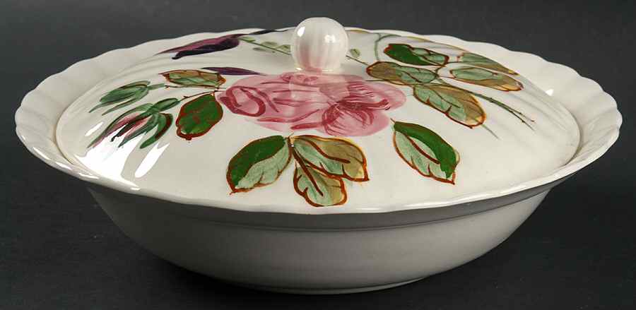 June Bouquet Round Covered Vegetable by Blue Ridge Southern Pottery-1