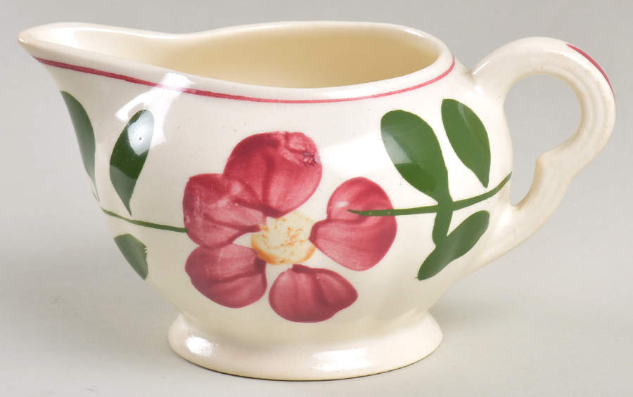 Laurel Wreath Petunia Creamer by Blue Ridge Southern Pottery-1