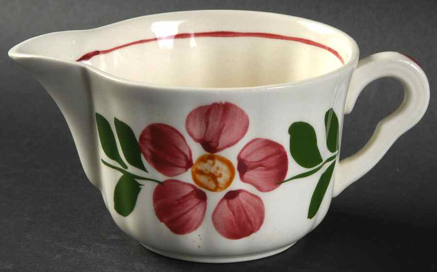 Laurel Wreath Petunia Creamer by Blue Ridge Southern Pottery-1