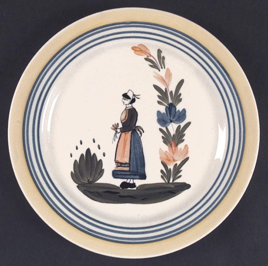 Lyonnaise Dinner Plate by Blue Ridge Southern Pottery-1