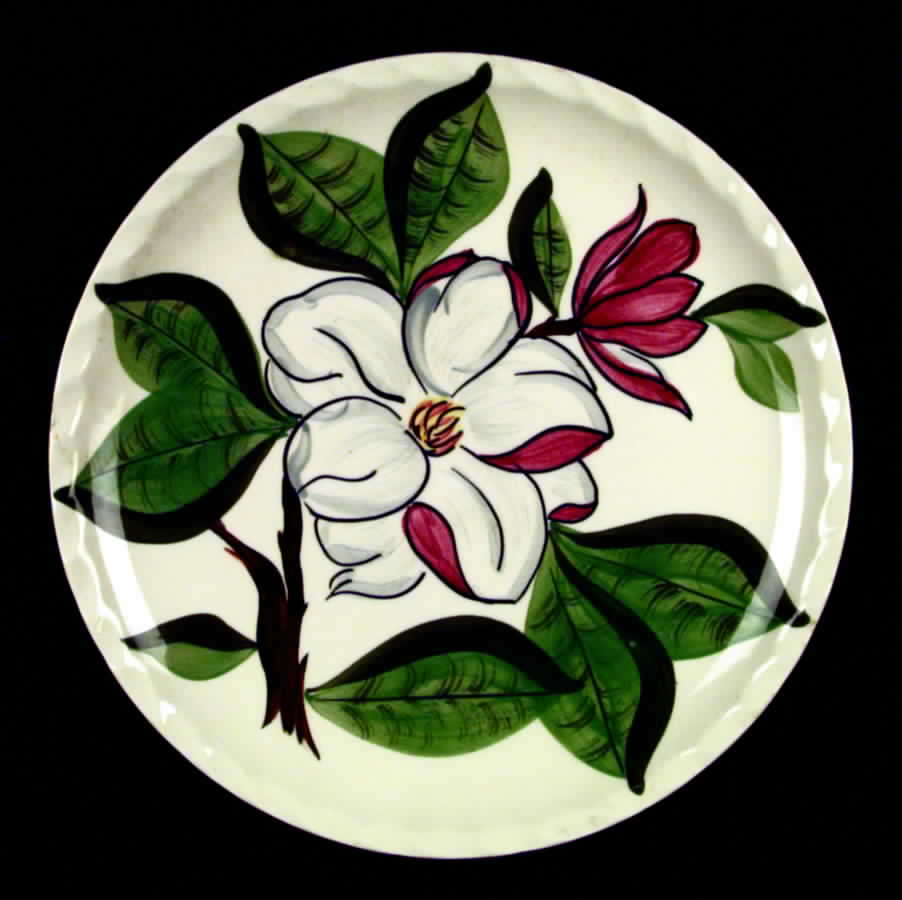 Magnolia Dinner Plate by Blue Ridge Southern Pottery-1