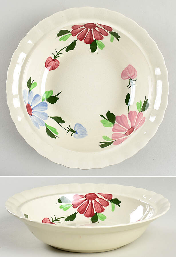 Mardi Gras (Colonial, No Trim) Round Vegetable No Lid by Blue Ridge Southern Pottery-1