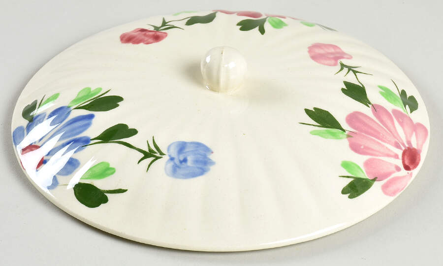 Mardi Gras (Colonial, No Trim) Lid for Round Vegetable by Blue Ridge Southern Pottery-1