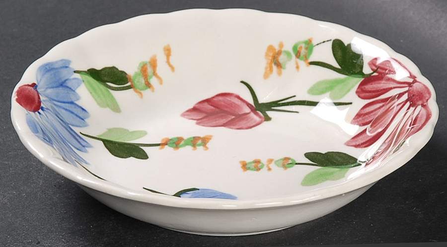 Mardi Gras (Colonial, No Trim) Fruit/Dessert (Sauce) Bowl by Blue Ridge Southern Pottery-1