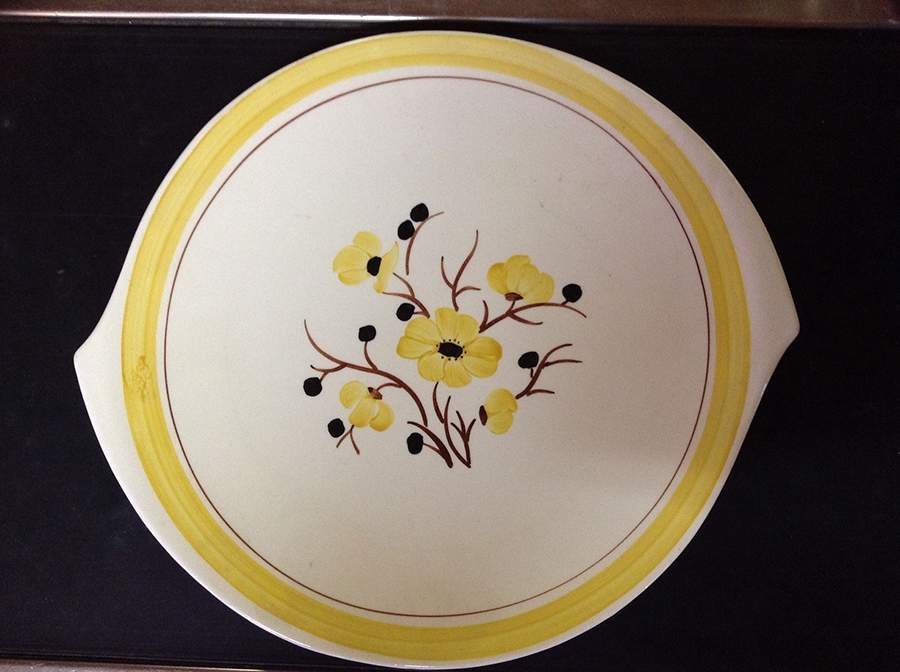 Midas Touch 12" Oval Serving Platter by Blue Ridge Southern Pottery-1