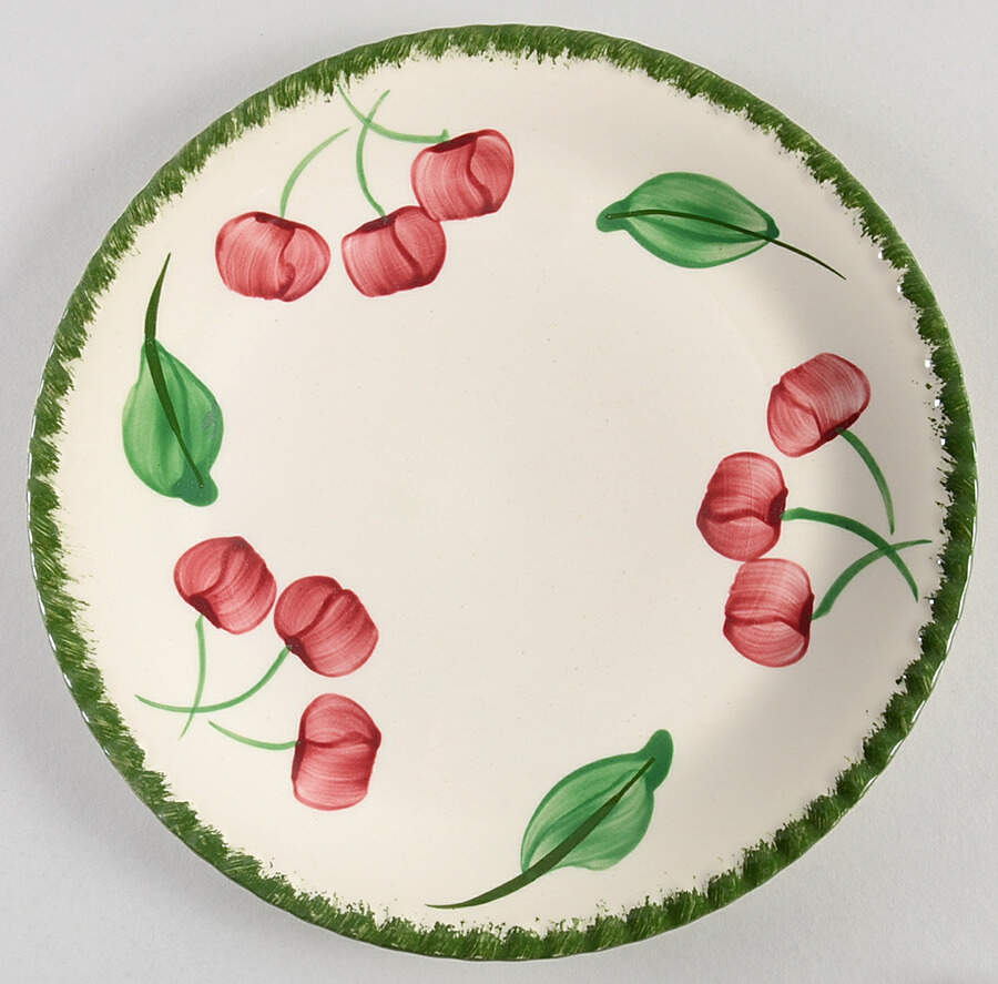 Mountain Cherry Luncheon Plate by Blue Ridge Southern Pottery-1