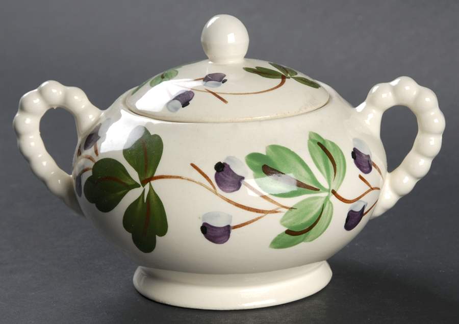 Mountain Ivy Sugar Bowl & Lid by Blue Ridge Southern Pottery-1