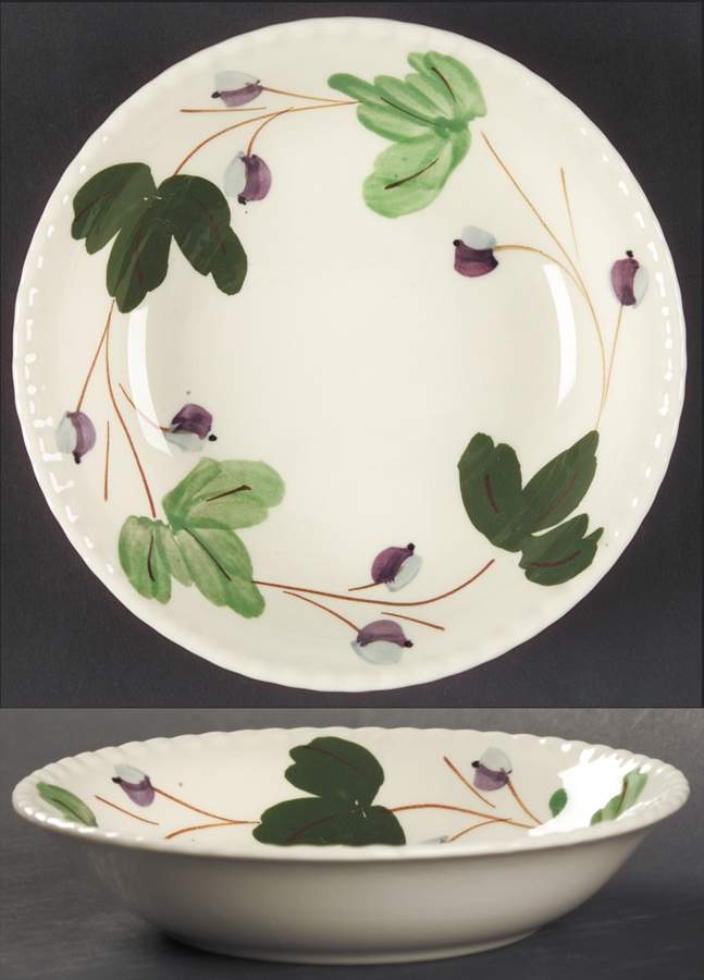 Mountain Ivy Fruit/Dessert (Sauce) Bowl by Blue Ridge Southern Pottery-1