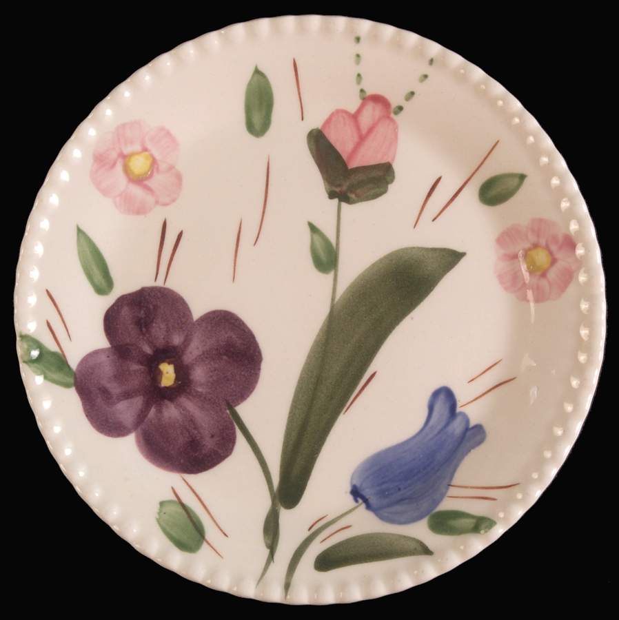 Mountain Nosegay Bread & Butter Plate by Blue Ridge Southern Pottery-1