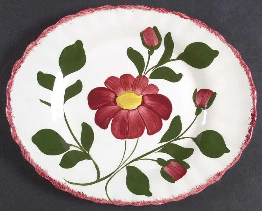Nocturne (Colonial) 11" Oval Serving Platter by Blue Ridge Southern Pottery-1