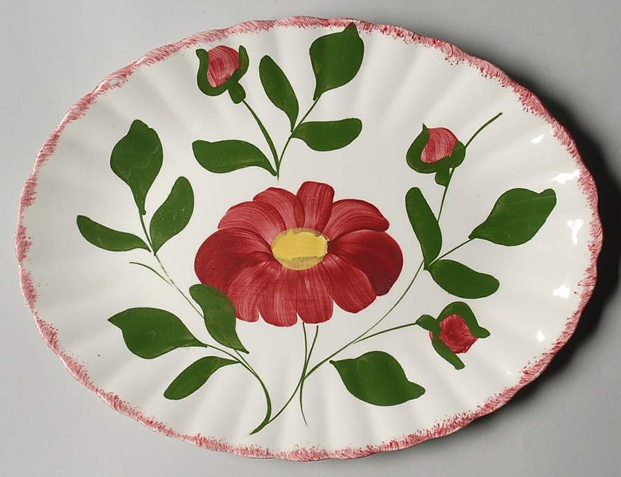 Nocturne (Colonial) 11" Oval Serving Platter by Blue Ridge Southern Pottery-1