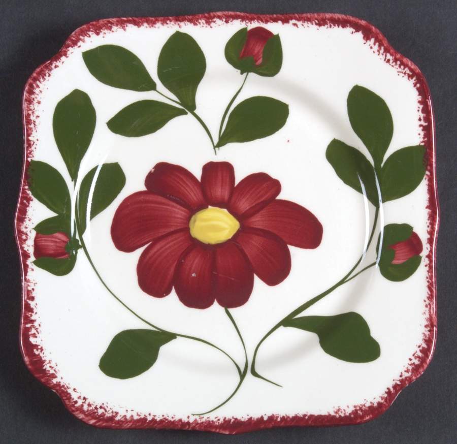 Nocturne (Colonial) Square Bread & Butter Plate by Blue Ridge Southern Pottery-1