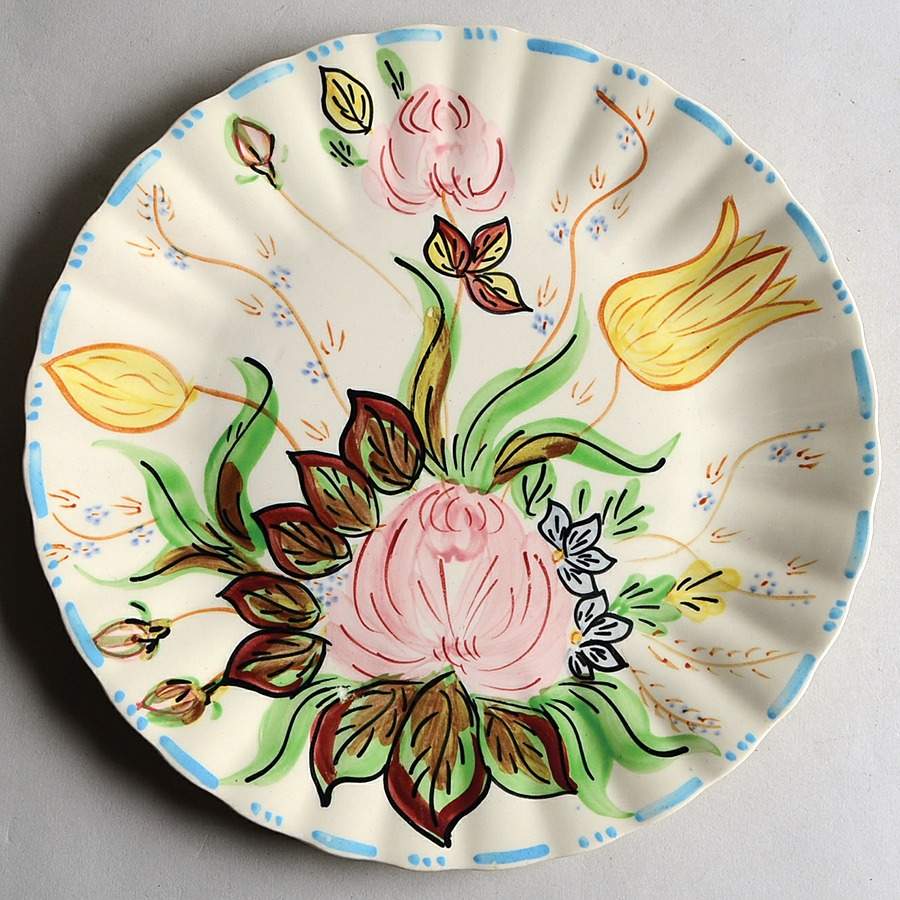 Nove Rose Dinner Plate by Blue Ridge Southern Pottery-1