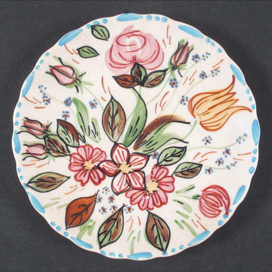 Nove Rose Bread & Butter Plate by Blue Ridge Southern Pottery-1