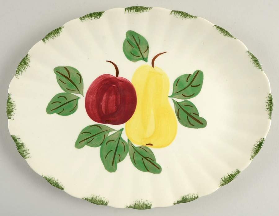 Orchard Glory 11" Oval Serving Platter by Blue Ridge Southern Pottery-1