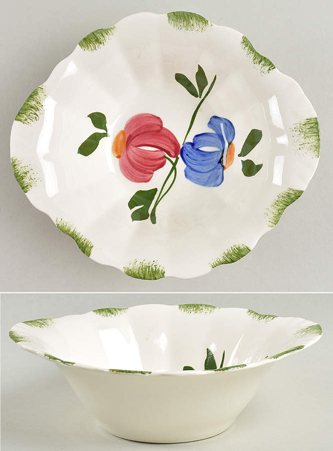 Painted Daisy Lugged Cereal Bowl by Blue Ridge Southern Pottery-1