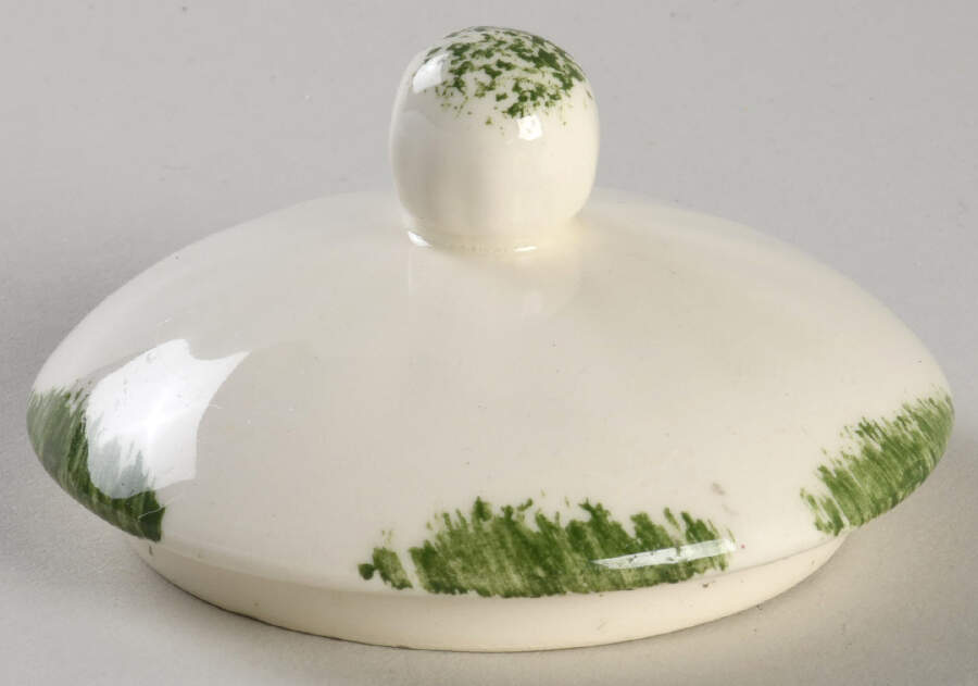 Painted Daisy Lid for Sugar Bowl by Blue Ridge Southern Pottery-1