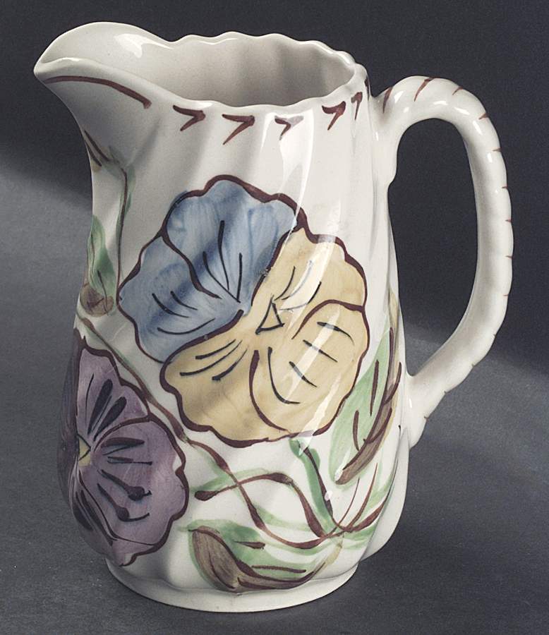 Pansy Trio 24 Oz Pitcher by Blue Ridge Southern Pottery-1