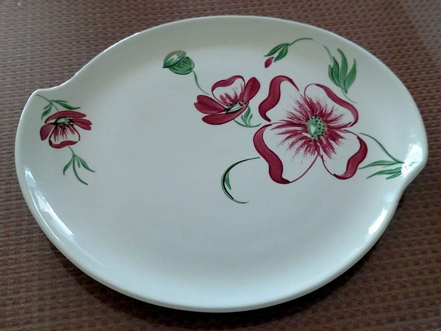 Pink Dogwood Dinner Plate by Blue Ridge Southern Pottery-1