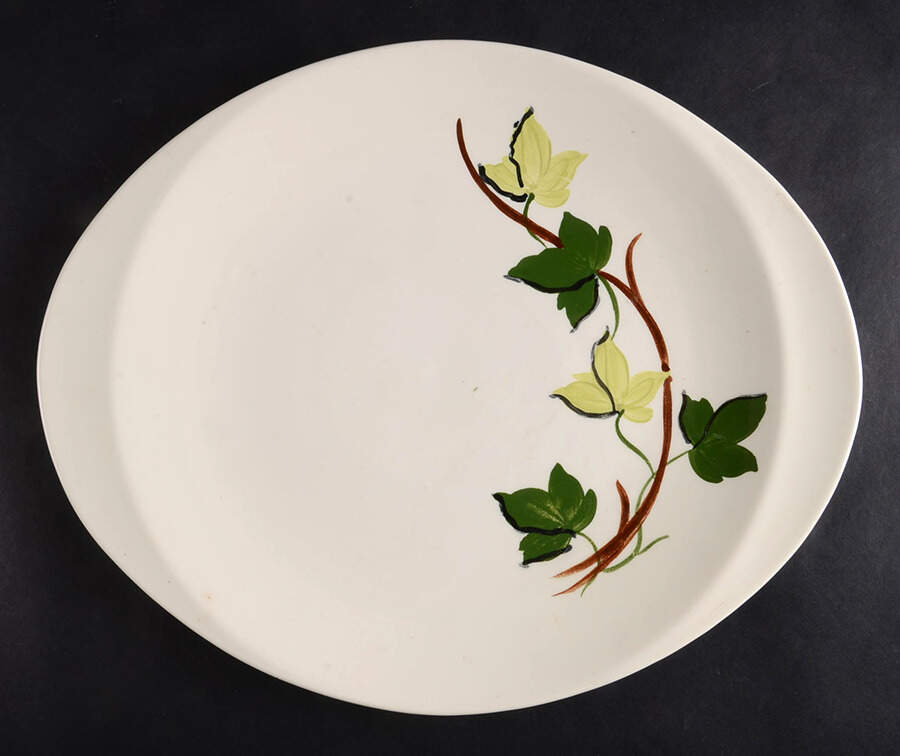 Plantation Ivy 15" Oval Serving Platter by Blue Ridge Southern Pottery-1