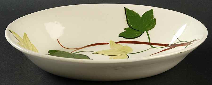 Plantation Ivy 9" Oval Vegetable Bowl by Blue Ridge Southern Pottery-1