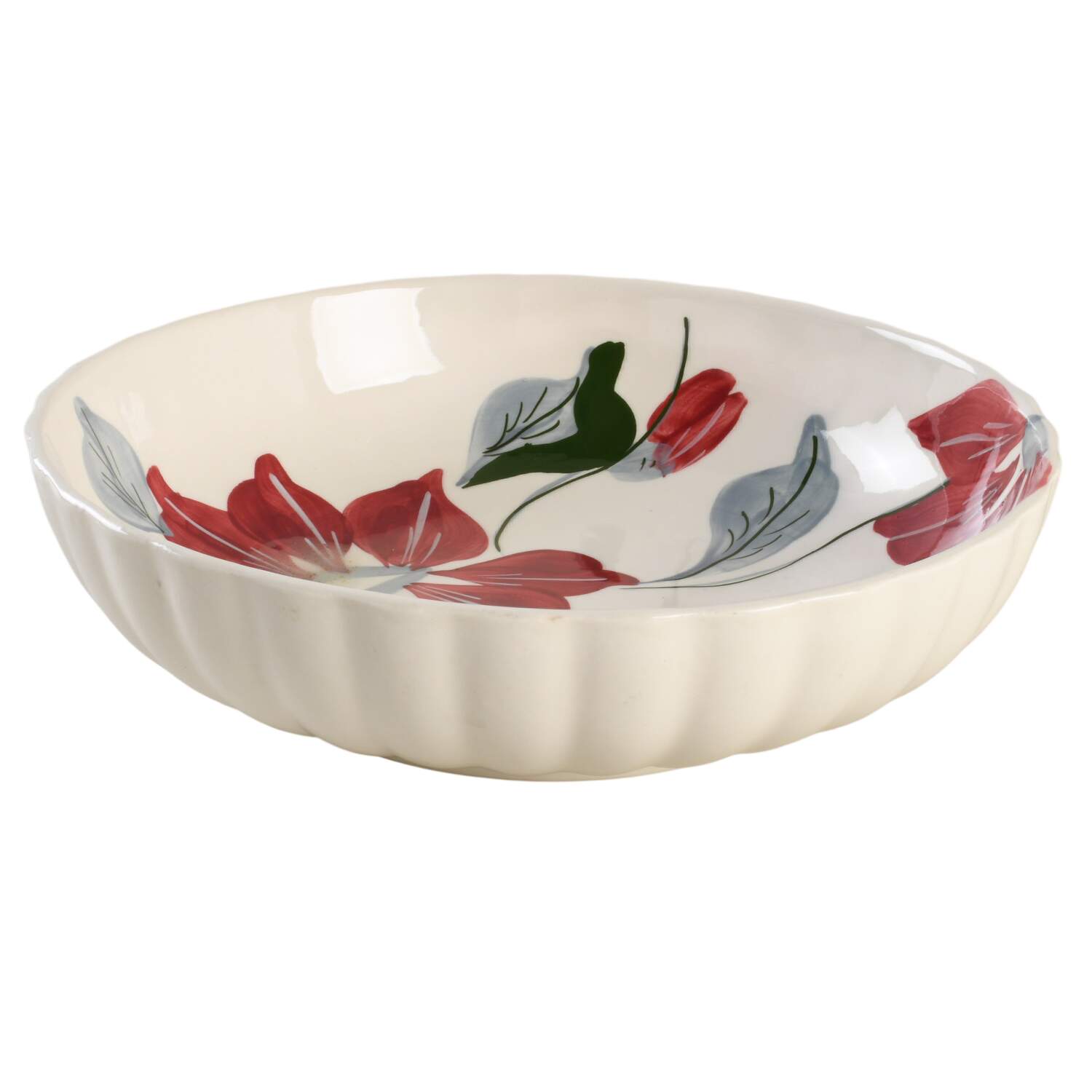 Poinsettia (Colonial) 10" Round Vegetable Bowl by Blue Ridge Southern Pottery-1