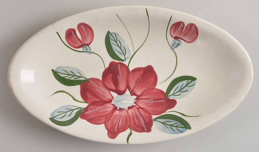 Poinsettia (Colonial) Relish by Blue Ridge Southern Pottery-1