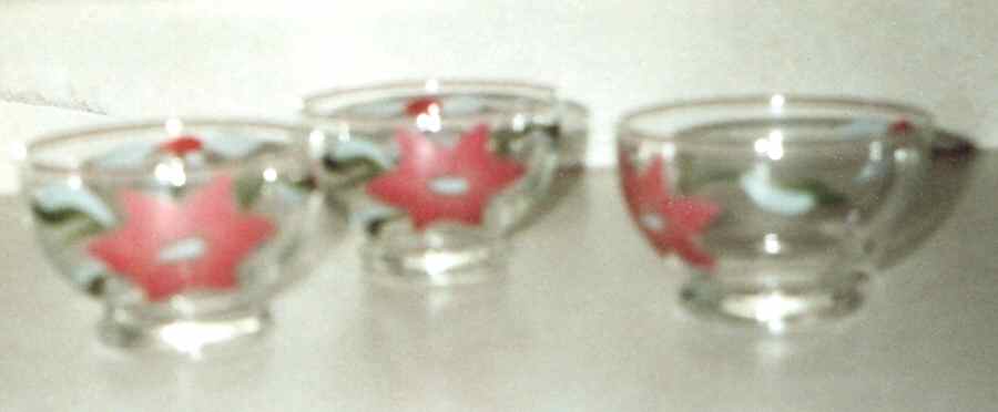 Poinsettia (Colonial) 8 Oz Glassware Sherbet by Blue Ridge Southern Pottery-1