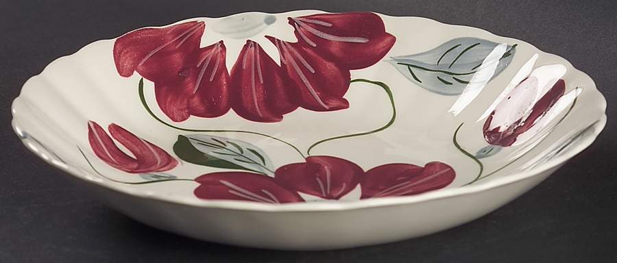 Poinsettia (Colonial) Coupe Soup Bowl by Blue Ridge Southern Pottery-1
