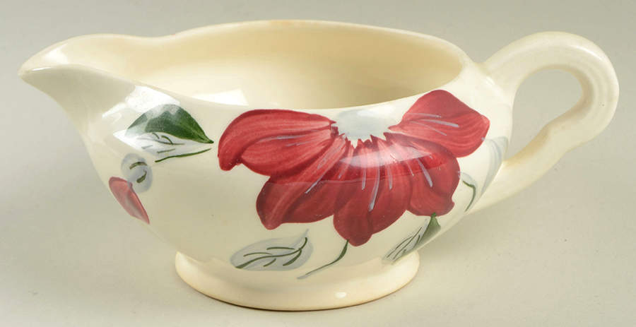 Poinsettia Gravy Boat by Blue Ridge Southern Pottery-1