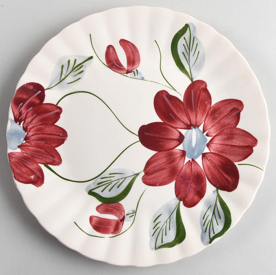 Poinsettia Dinner Plate by Blue Ridge Southern Pottery-1