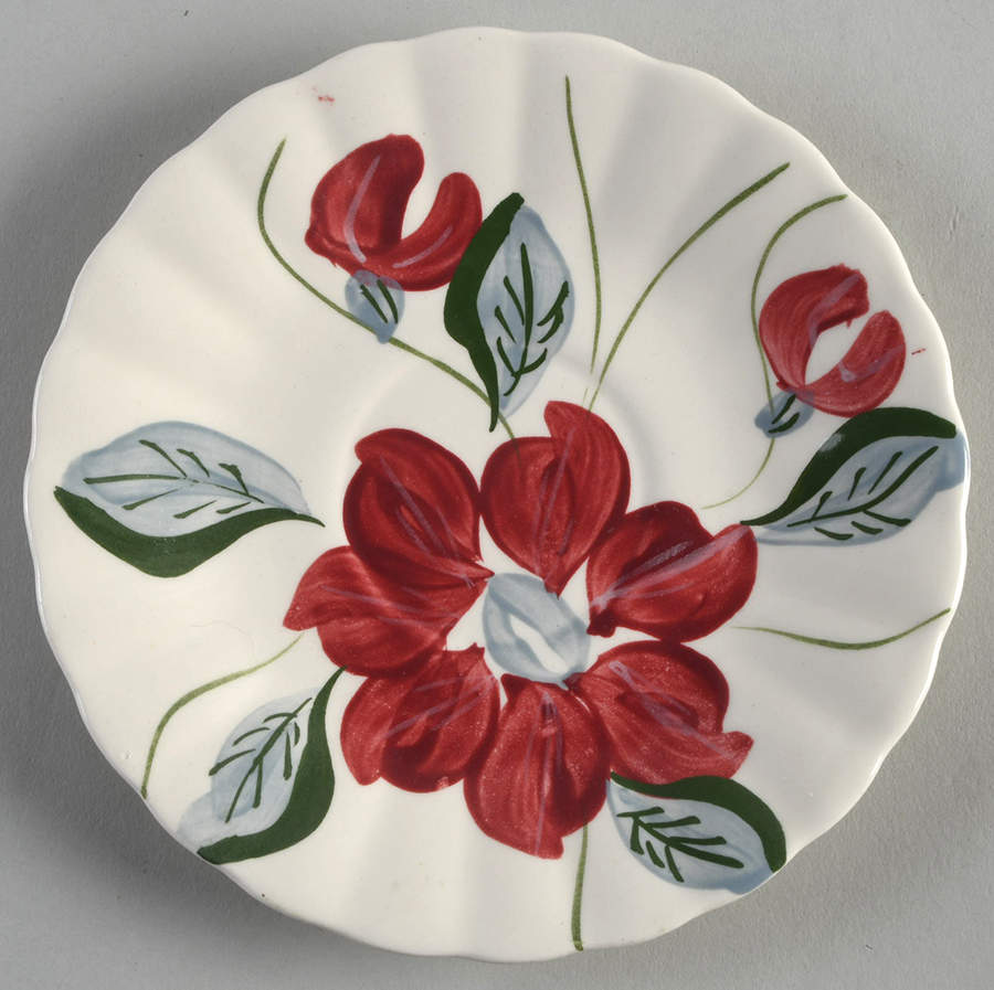 Poinsettia Saucer by Blue Ridge Southern Pottery-1
