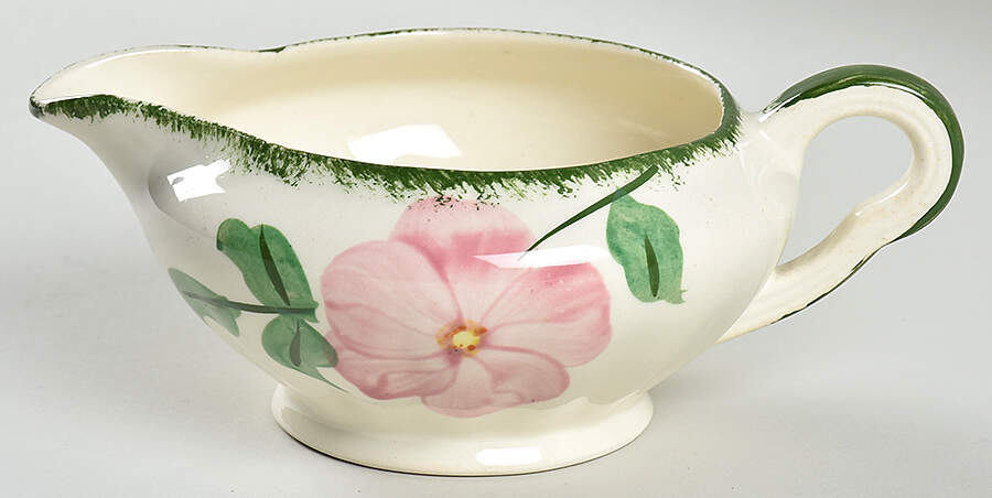 Prairie Rose Gravy Boat by Blue Ridge Southern Pottery-1