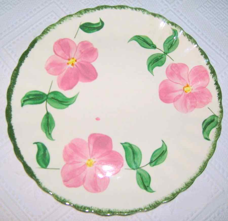 Prairie Rose Dinner Plate by Blue Ridge Southern Pottery-1