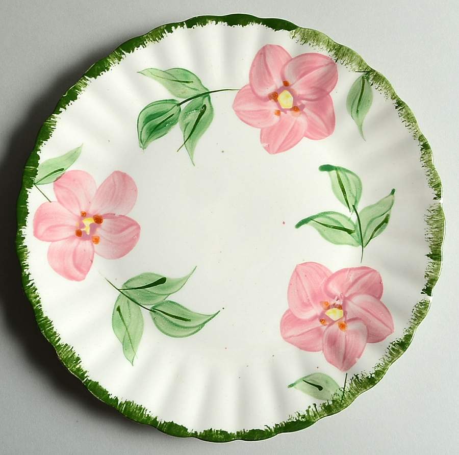 Prairie Rose Luncheon Plate by Blue Ridge Southern Pottery-1