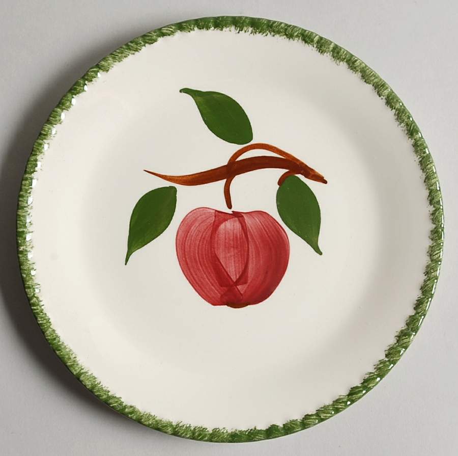 Quaker Apple Salad Plate by Blue Ridge Southern Pottery-1