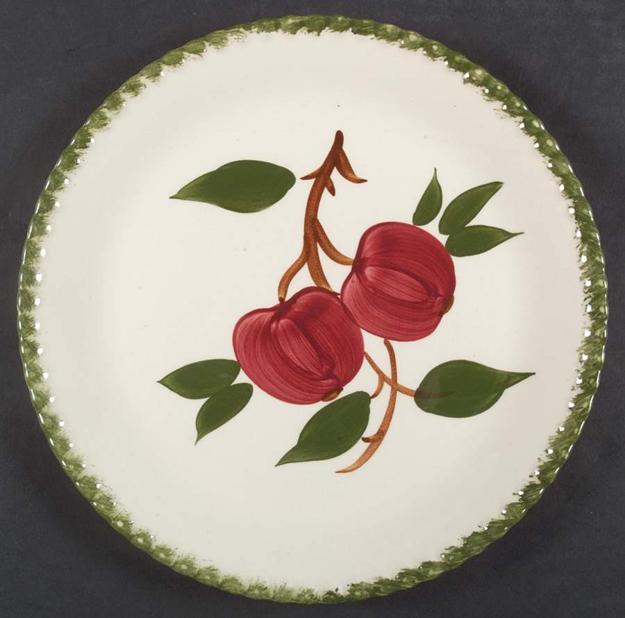 Quaker Apple Luncheon Plate by Blue Ridge Southern Pottery-1