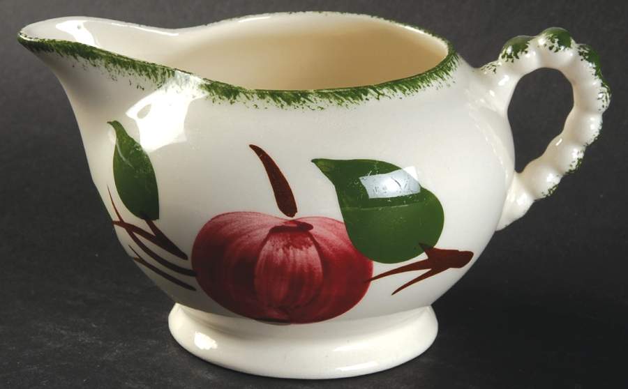 Quaker Apple Creamer by Blue Ridge Southern Pottery-1