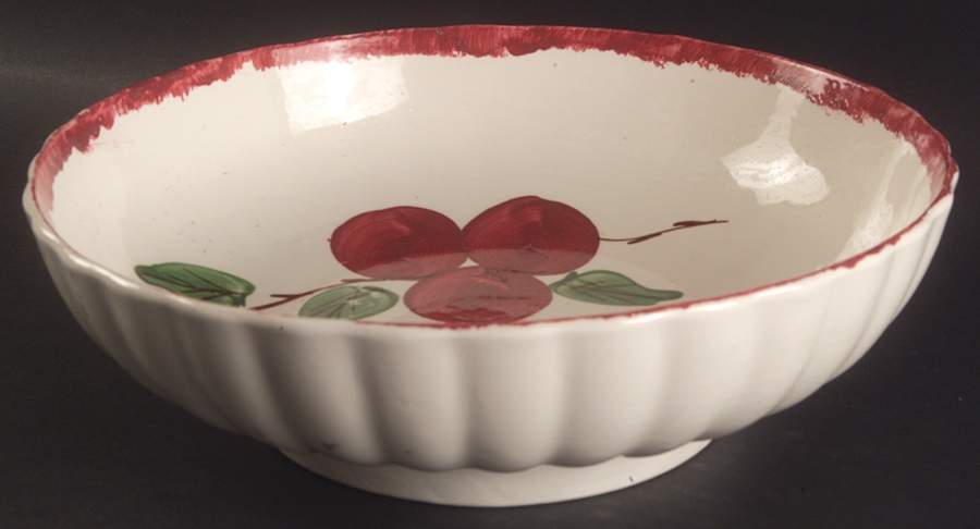 Red Apple 10" Large Salad Serving Bowl by Blue Ridge Southern Pottery-1